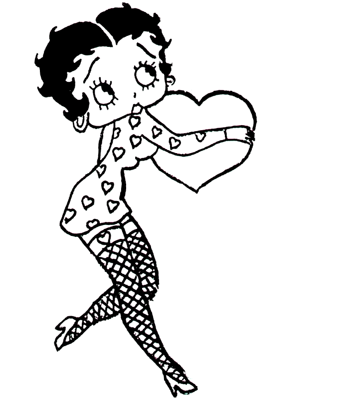 Coloriage Betty Boop