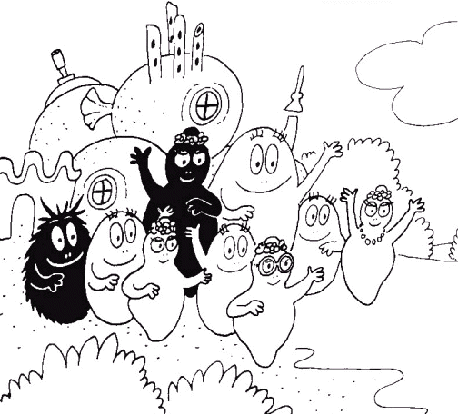 Coloriage Barbapapa